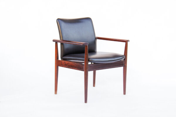 Finn Juhl Model 209 Diplomat Chair in Rosewood and Leather by Cado, 1960s - Imagen 5