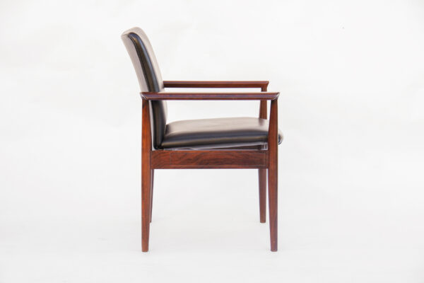 Finn Juhl Model 209 Diplomat Chair in Rosewood and Leather by Cado, 1960s - Imagen 2