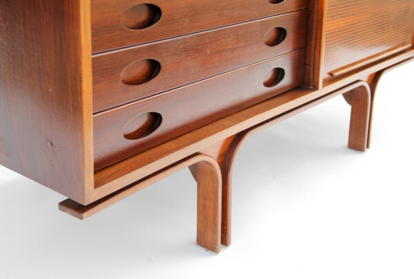 G. Frattini Walnut Sideboard 60s - Imagen 4